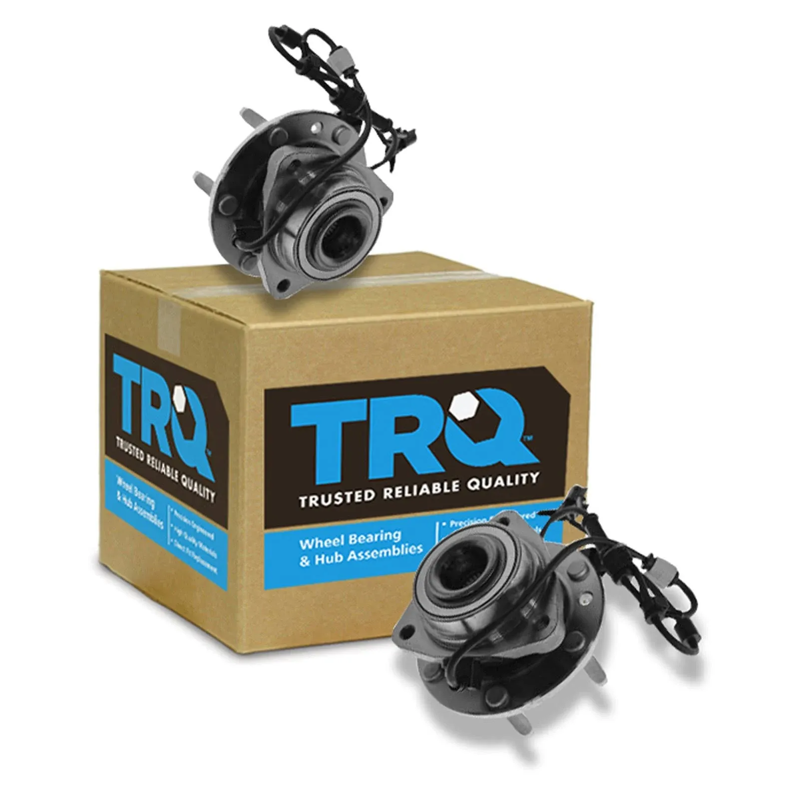 1ASHS00025-Front Driver & Passenger Side 2 Piece Wheel Bearing & Hub Assembly Set TRQ BHA53318