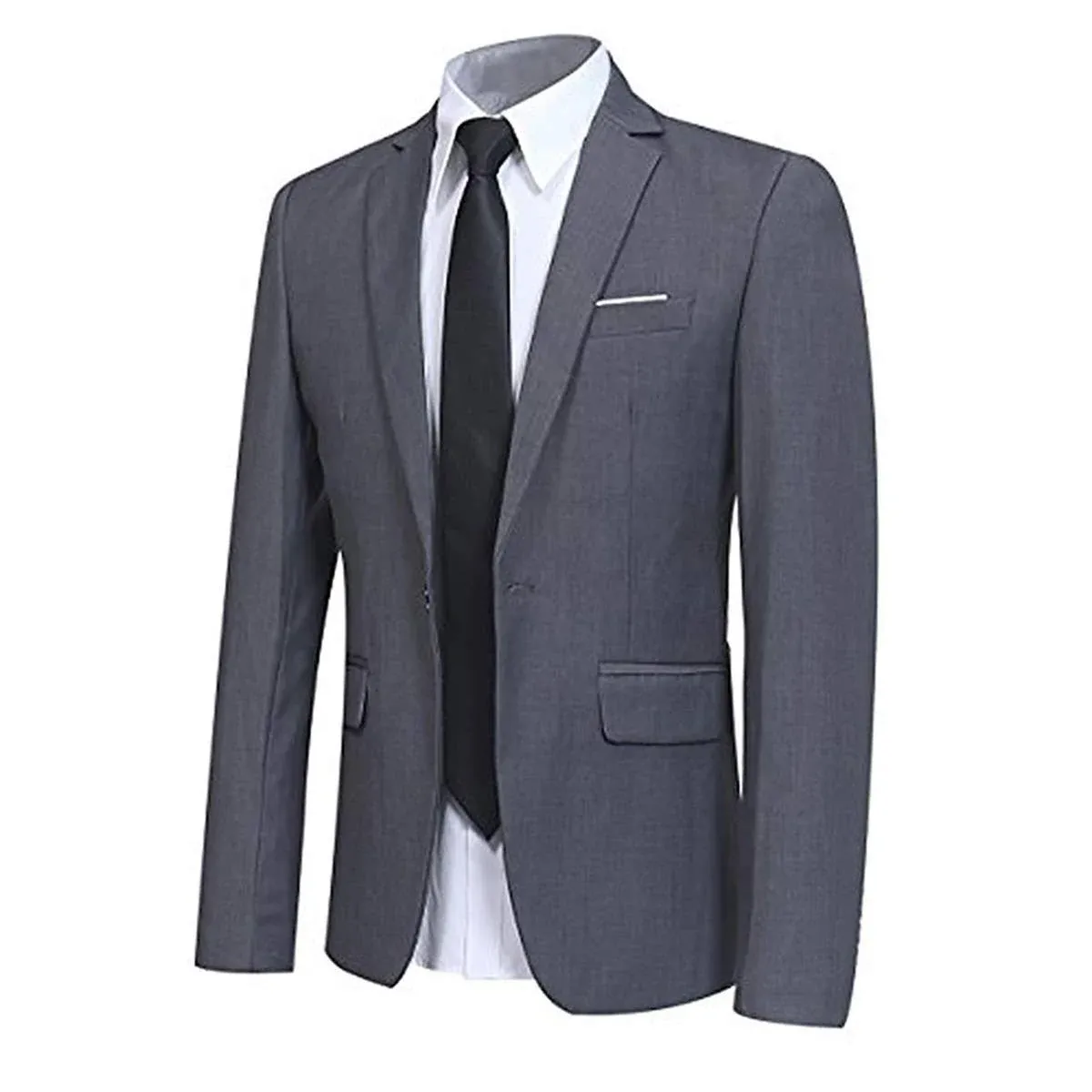 Men&#039; Slim Fit One Button Suit Blazer Jacket Casual Party Sport Coat