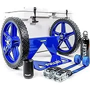 Fullet Cooler Wheel Kit for Yeti & RTIC Cooler Carts - 12 inch Wheels & Ratchet Straps for Coleman Ice Chest – Universal Heavy Duty RTIC/Igloo Wheel