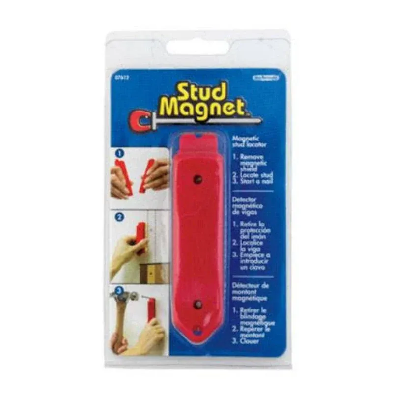 Magnet Source 07612 Magnetic Stud Finder Stud Magnet 07612 4&#034; L X 1&#034; W 1&#034; Red