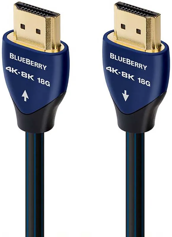 AudioQuest Blueberry 18 4K-8K High Speed HDMI Cable w/ 18Gbps, UHD, HDR & eARC - 0.75M (2' 6")