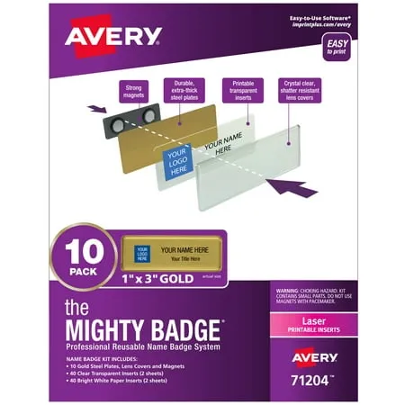 The Mighty Badge&reg; Mighty Badge Professional Reusable Name Badge System