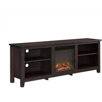 Walker Edison 70" Fireplace TV Stand, Espresso