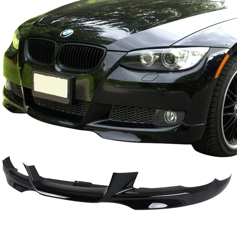 Fits 07-10 BMW E92 E93 3-Series M-TECH Front Lip Spoiler Painted Jet Black PP