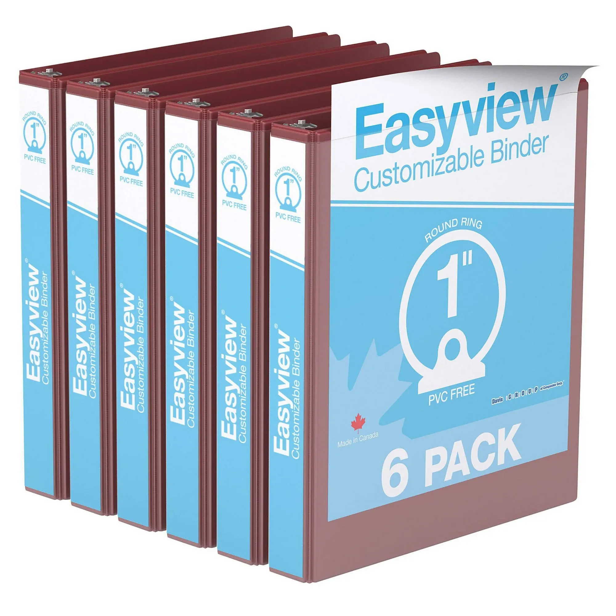 Davis Group EasyView Premium 1-Inch Binders