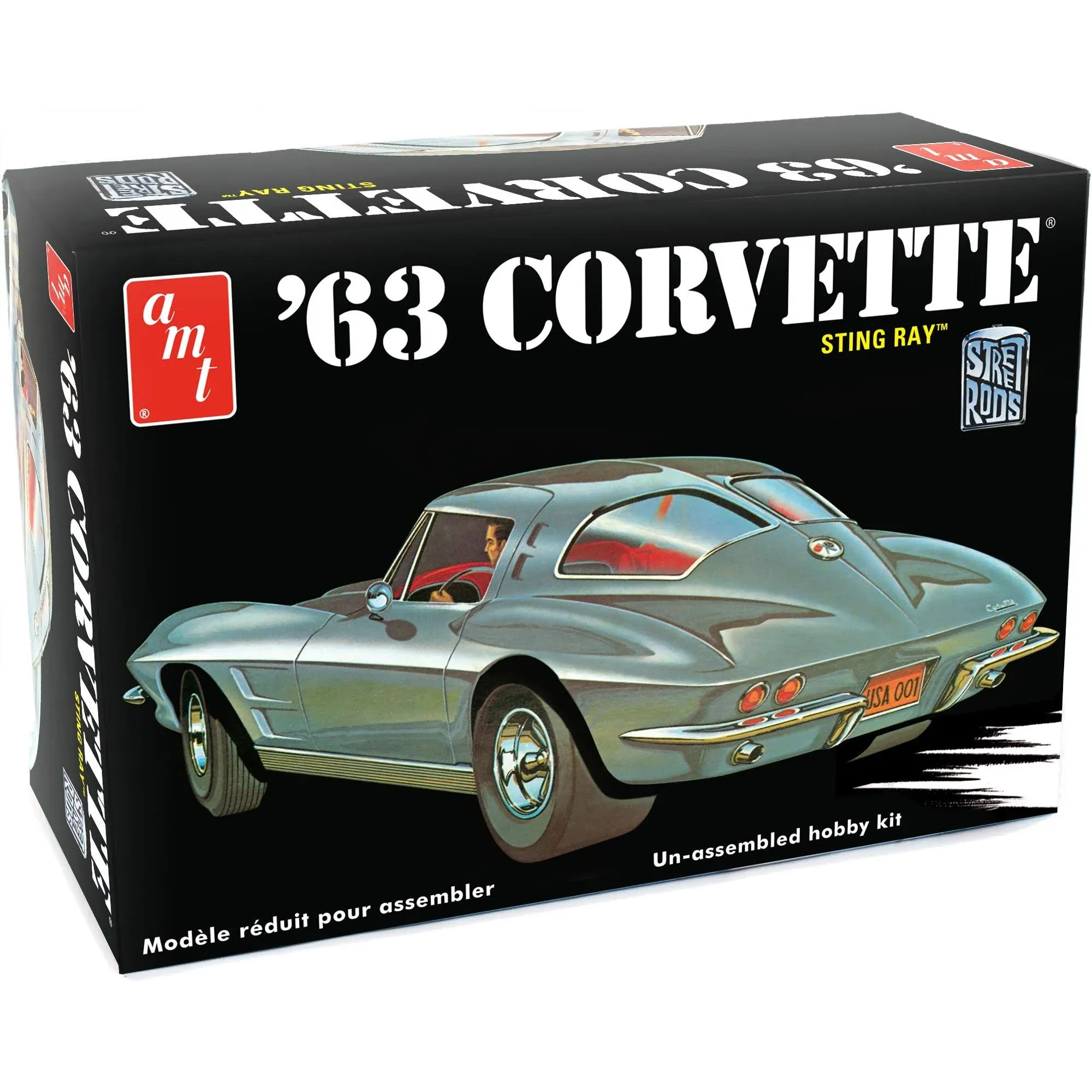 AMT 1:25 Scale 1963 Chevy Corvette Model Car (AMT861)