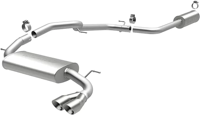 MagnaFlow 12 Ford Focus L4 2.0L HB Single Straight P/S Rear Exit Stainless Cat Back Perf Exhaust