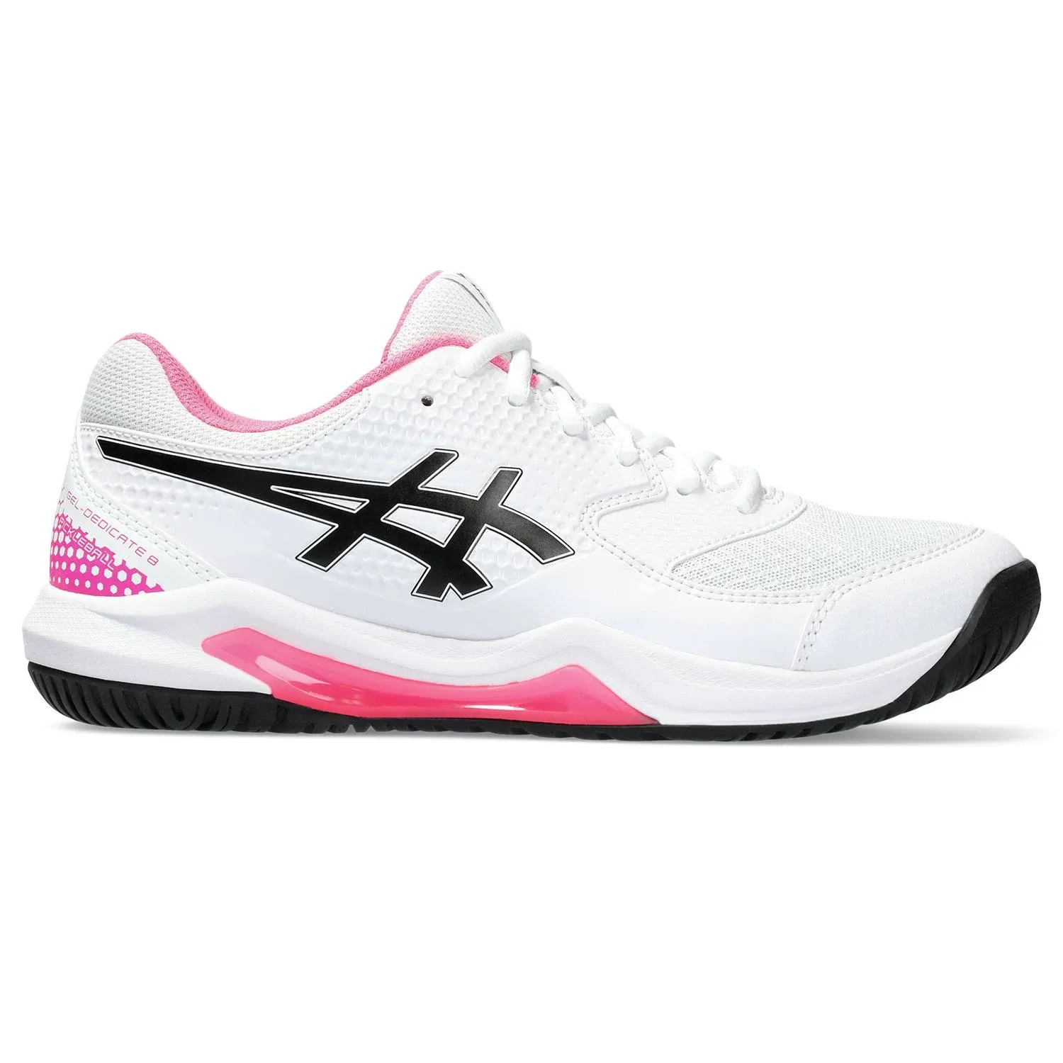 Women's ASICS Gel-Dedicate 8 Pickleball Shoes 8.5 White/Hot Pink