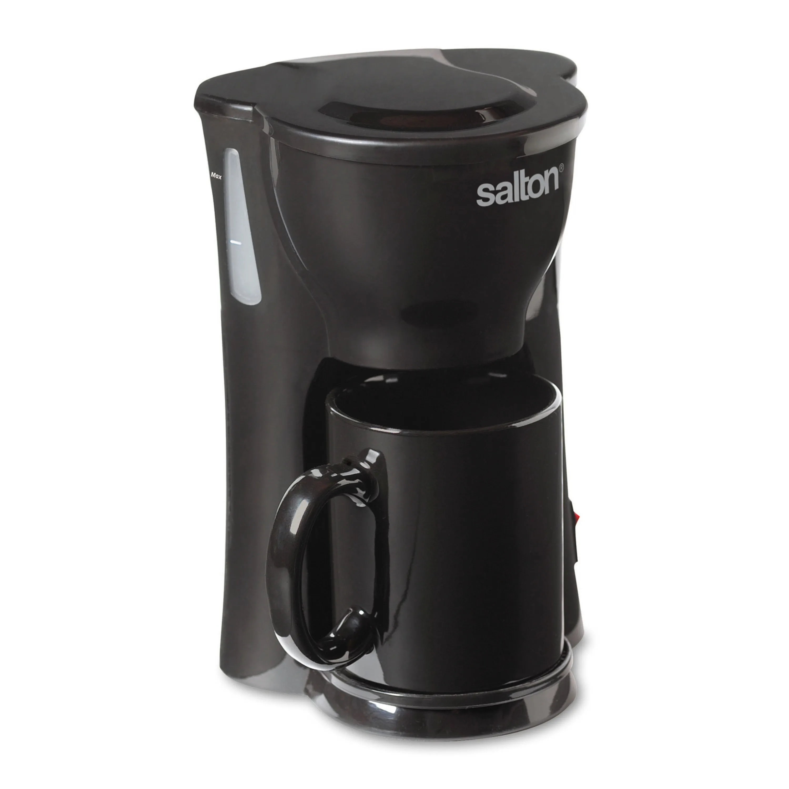 Salton Space Saving 1 Cup Coffee Maker, FC1205, Black