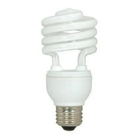 Satco S7224 75-Watt Equivalent T2 Medium Base CFL Light Bulb Warm White