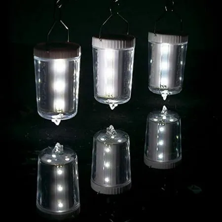 3-Pack Kit w/ Remote Control Cool White 12-LED Omni360 Portable Battery Powered Lantern Light