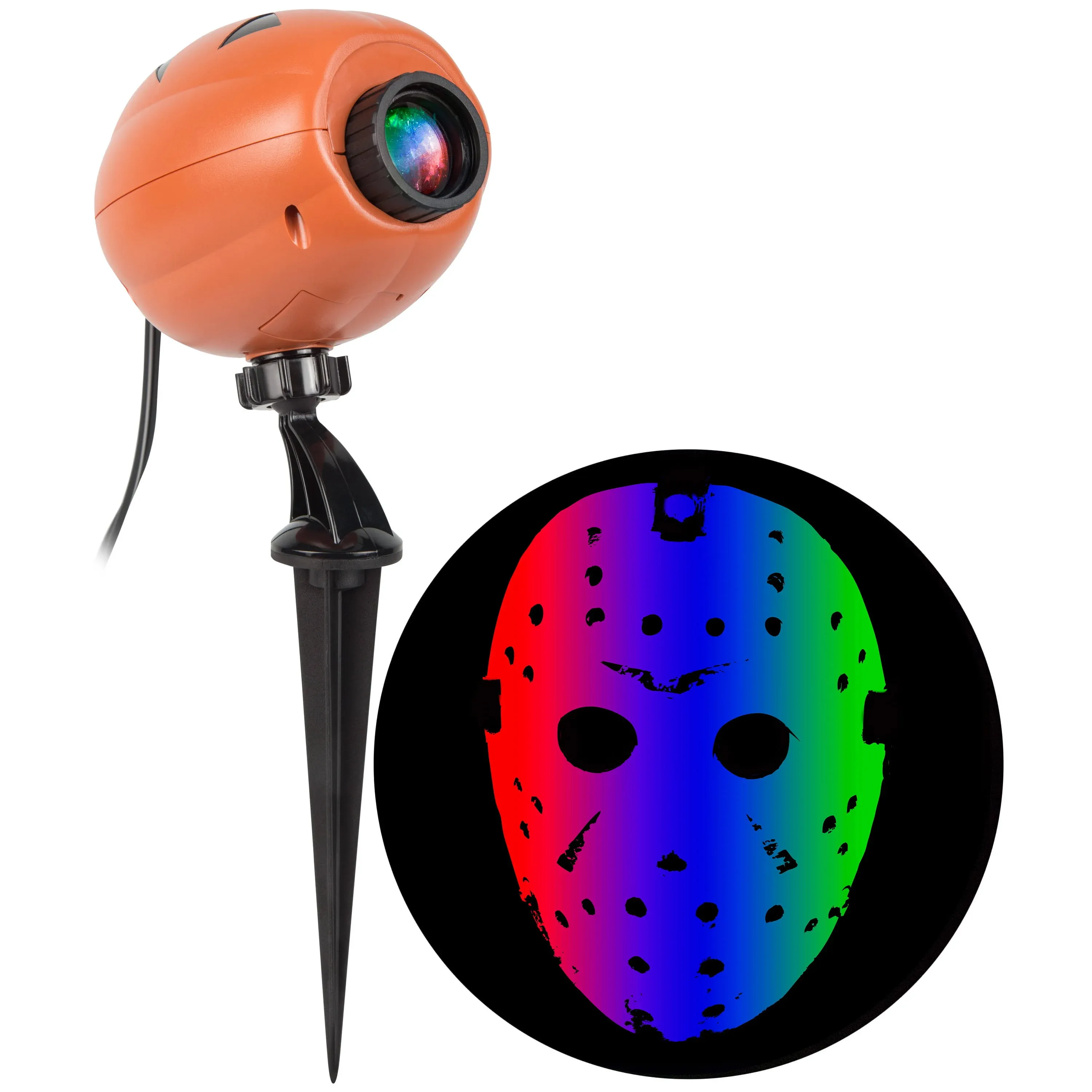 Gemmy Halloween Friday The 13th Jason Voorhees Mask LED Motion Projector