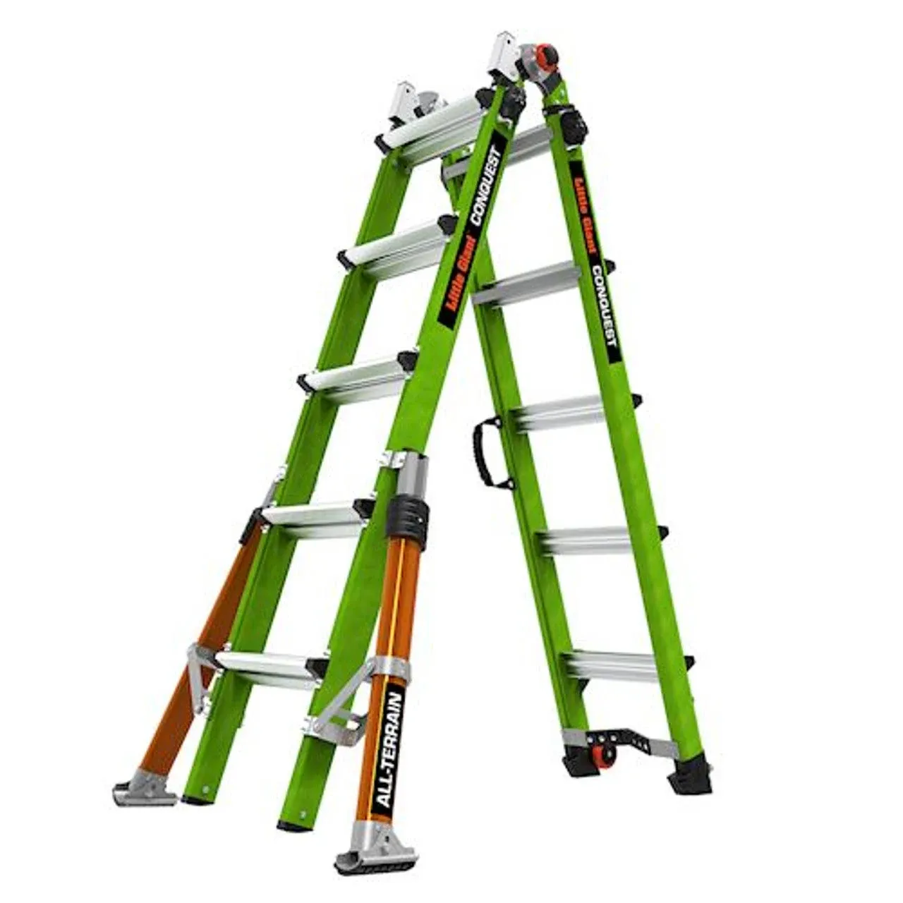 Little Giant Safety Conquest All-Terrain Fiberglass Extendable Ladder ANSI Type 1A - 17102-001