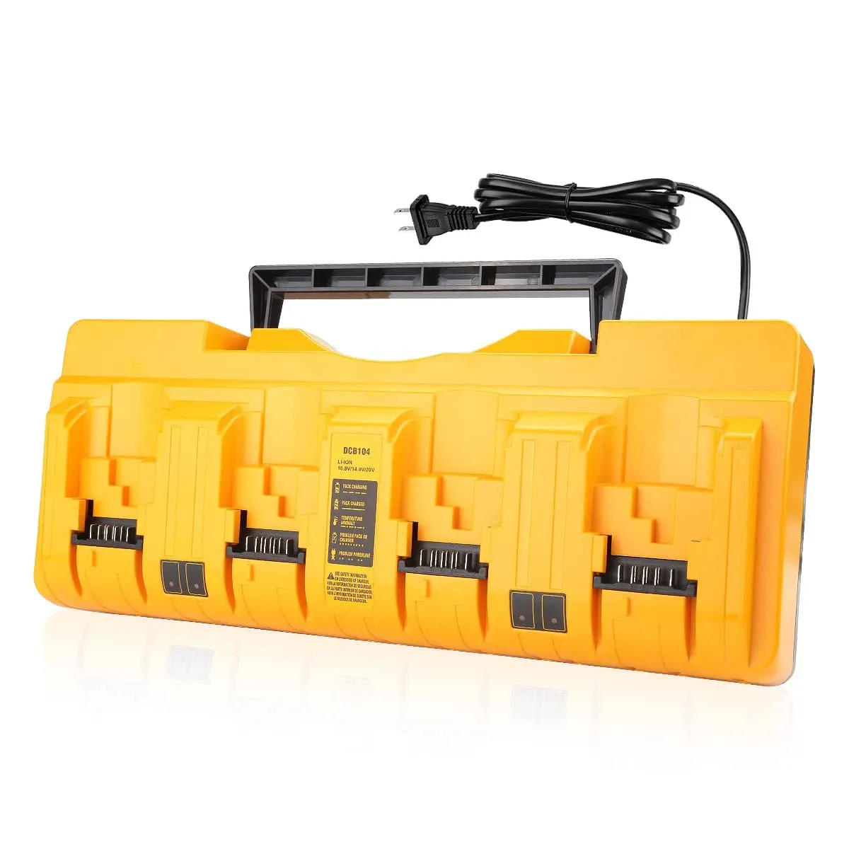 DCB104 20V Quick Charger Replacement for Dewalt 4-Port12V~20V MAX Multi Battery Charger Station Fast Charger DCB118 Compatible with Dewalt Batteries DCB203 DCB204 DCB206 DCB201