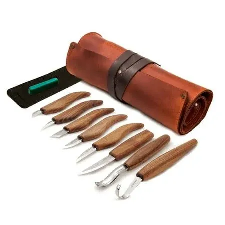 Beaver Craft Deluxe Wood Carving Kit Wood Carving Knife Set Spoon Carv