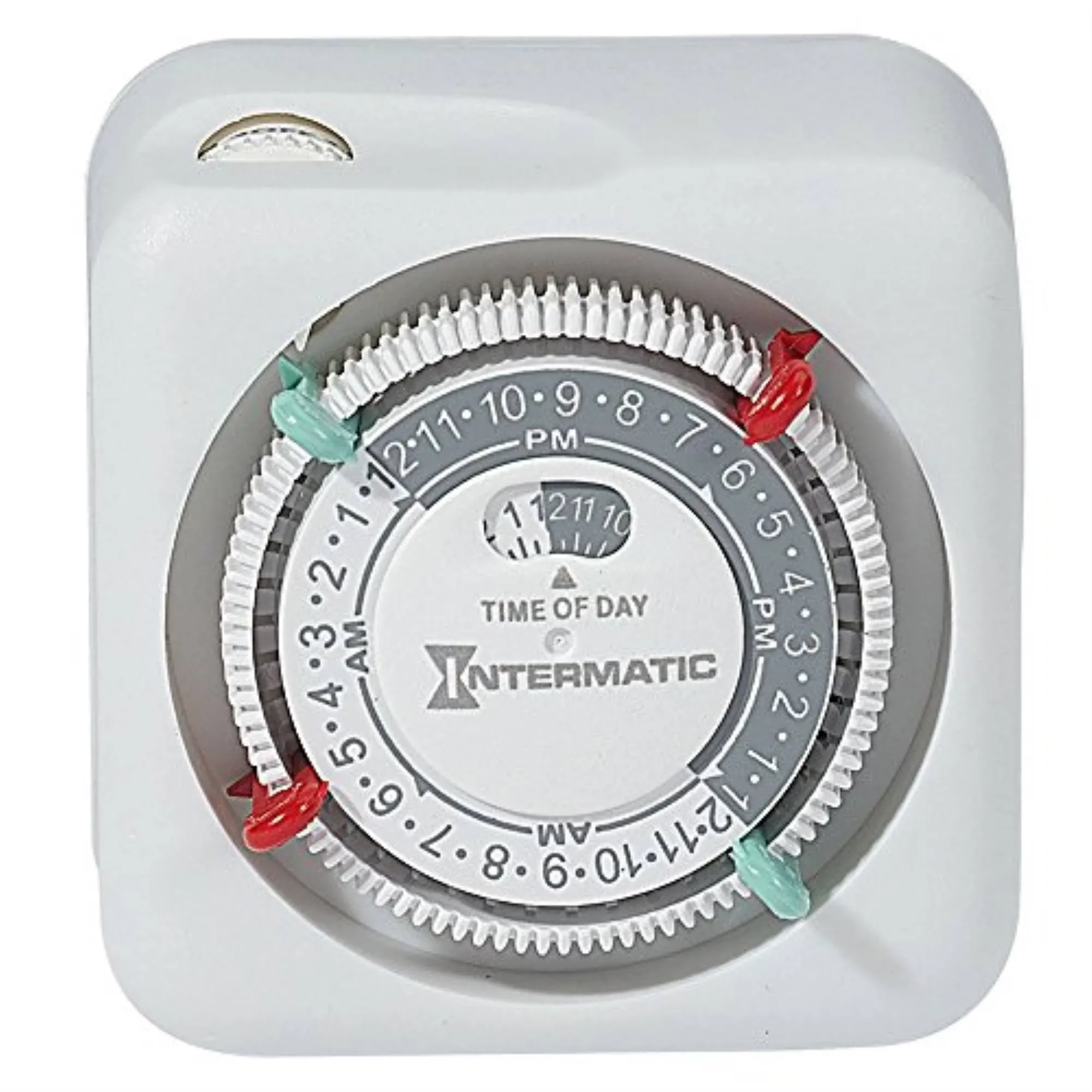 Intermatic 15 Amp 24-Hour Indoor Plug-In Timer, White TN111K