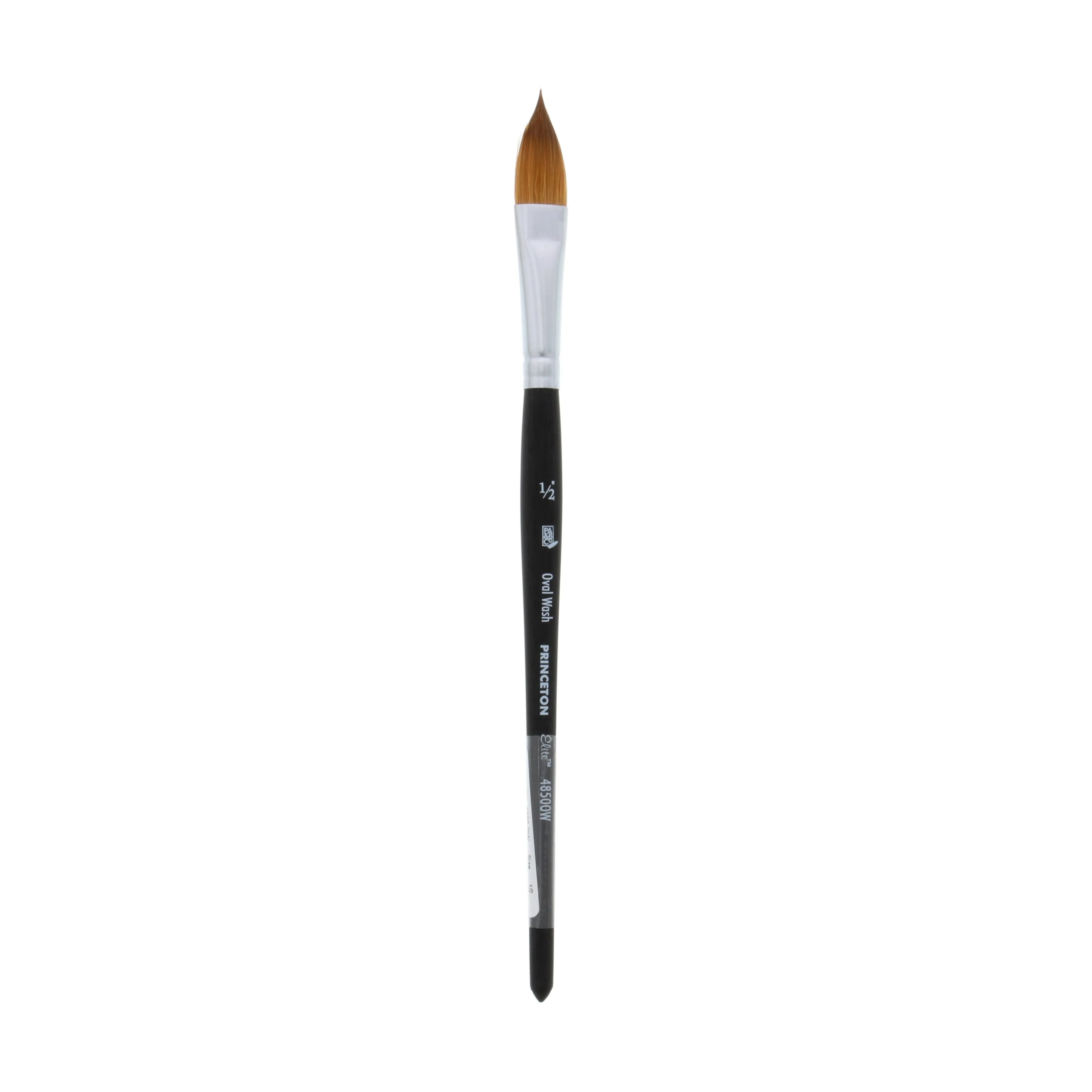 Princeton Aqua Elite Series 4850 Synthetic Kolinsky Brush - Oval Wash, Size 1/2"