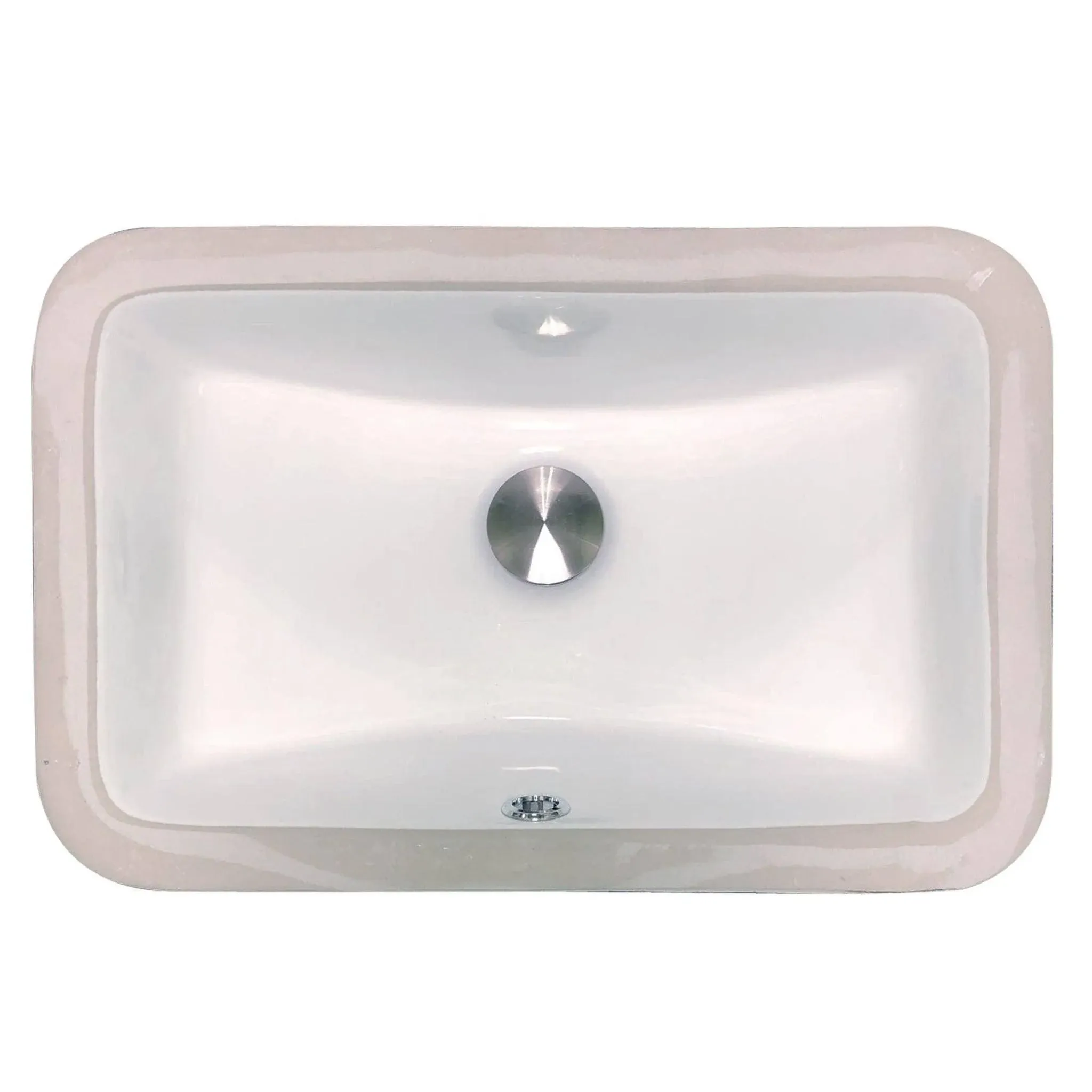 Nantucket Sinks UM-159-W Great Point Collection Undermount Ceramic Sink in White