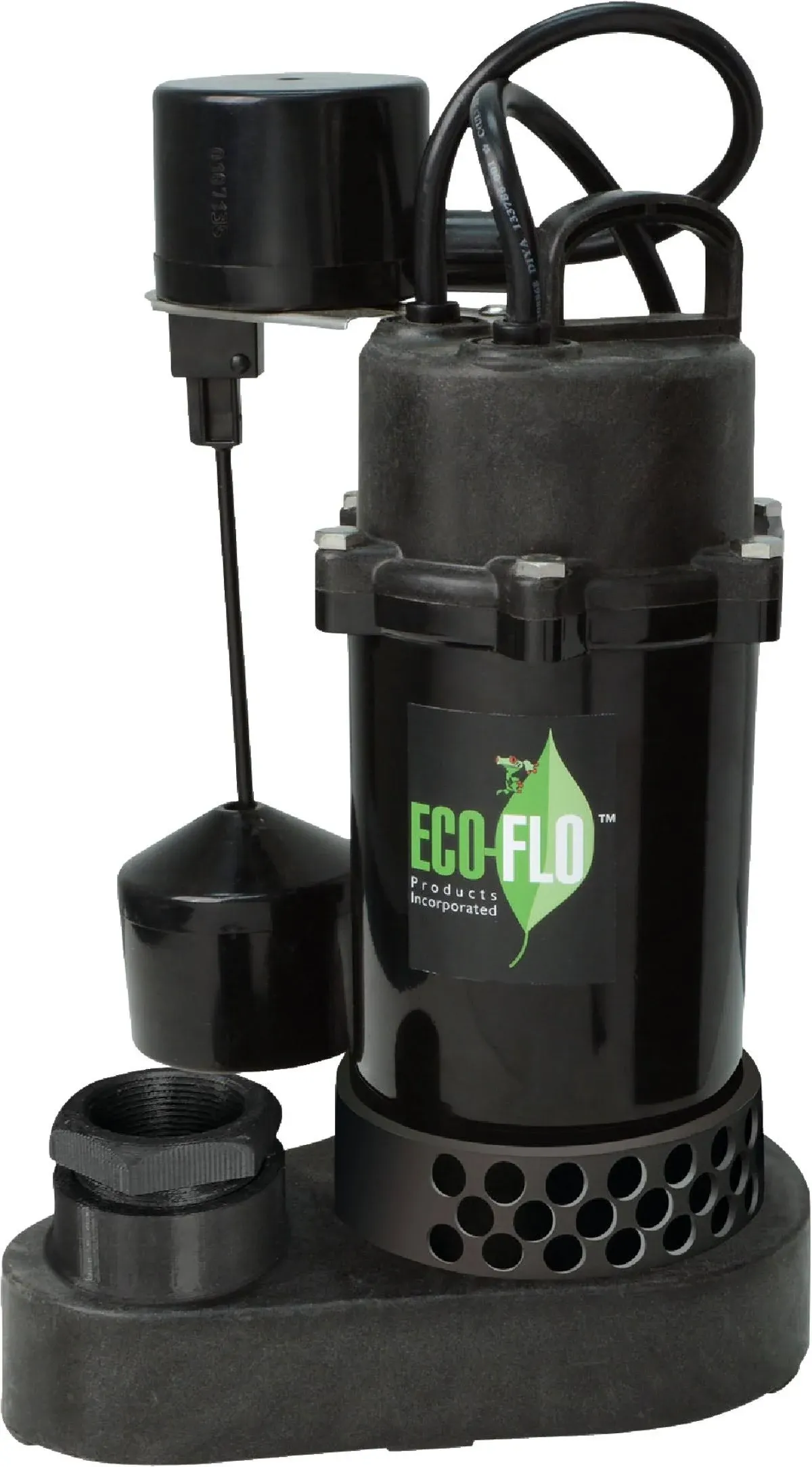 ECO-FLO SPP33V Sump Pump 1/3 HP 3600 gph Thermoplastic Vertical Float Switch AC Submersible