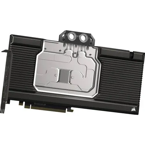 Corsair Hydro X Series XG7 RGB 4090 Gaming Trio GPU Water Block - for MSI GeForce RTX™ 4090 Gaming Trio Cards - Nickel-Plated Copper - Included Backplate & 5V ARGB Adapter Cable - Black