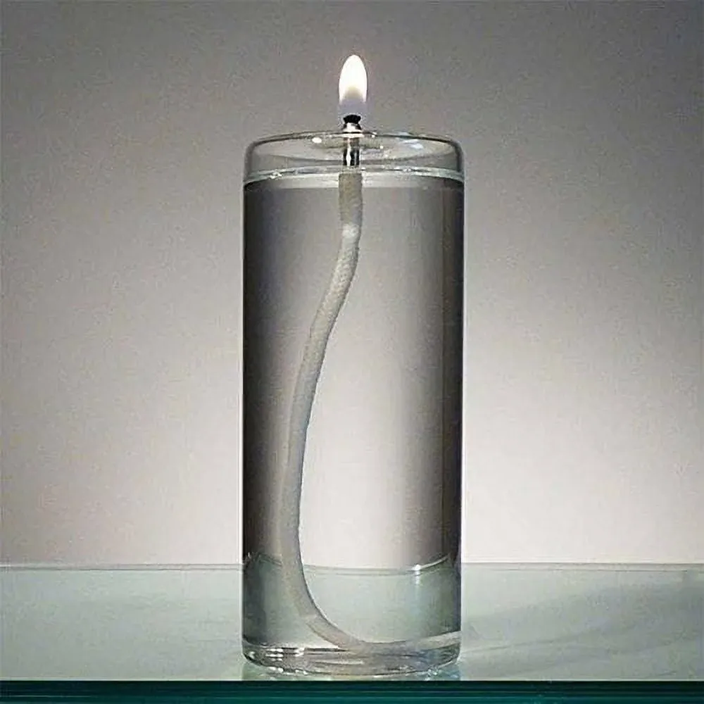 5-Inch Refillable Glass Pillar Candle - Liquid Candles are The Latest Trend in Candle Lighting