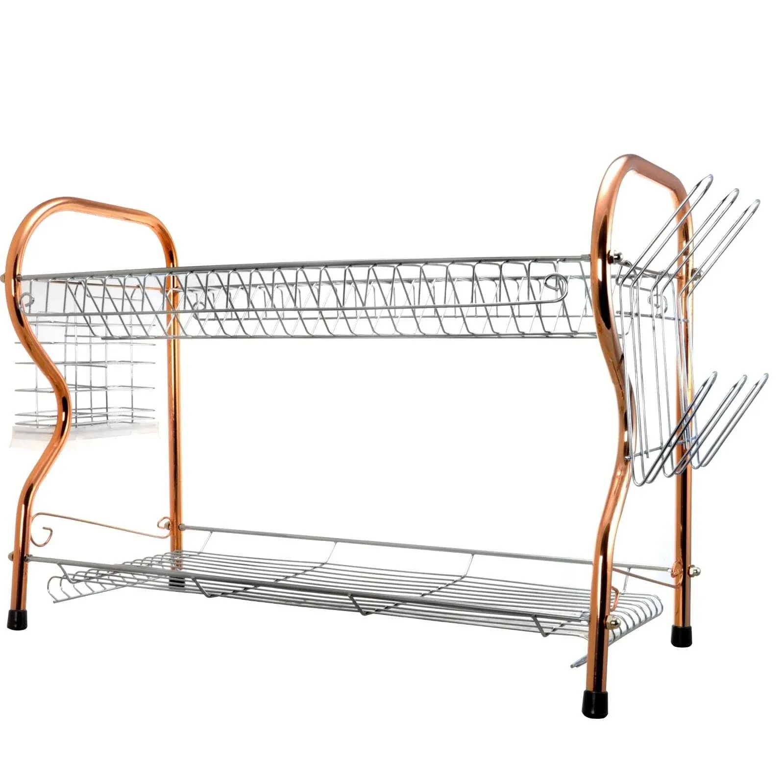 Better Chef 10-in W x 17-in L x 15-in H Stainless Steel Dish Rack and Drip Tray Lowes.com