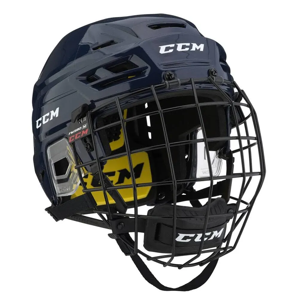 CCM - Tacks 210 Combo Helmet Senior, Navy, Size: XS