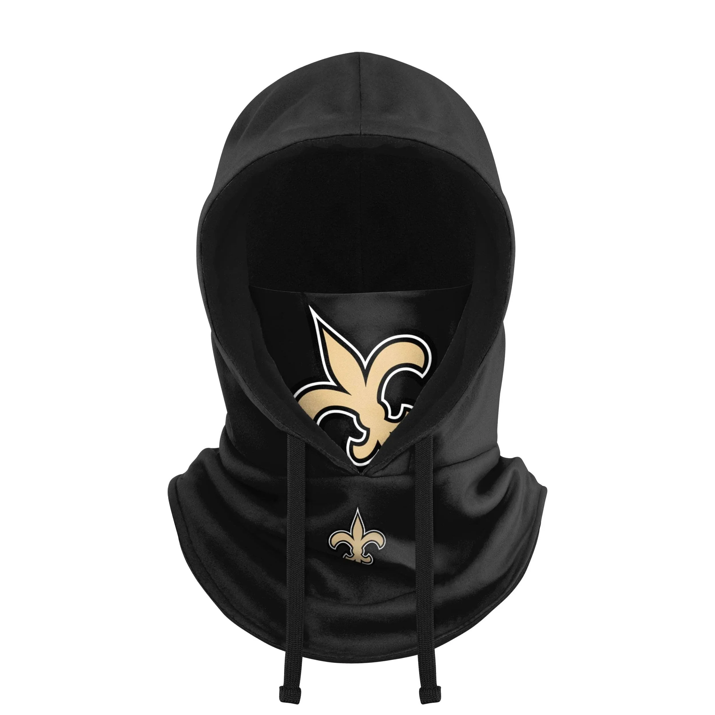 New Orleans Saints NFL Black Drawstring Hooded Gaiter