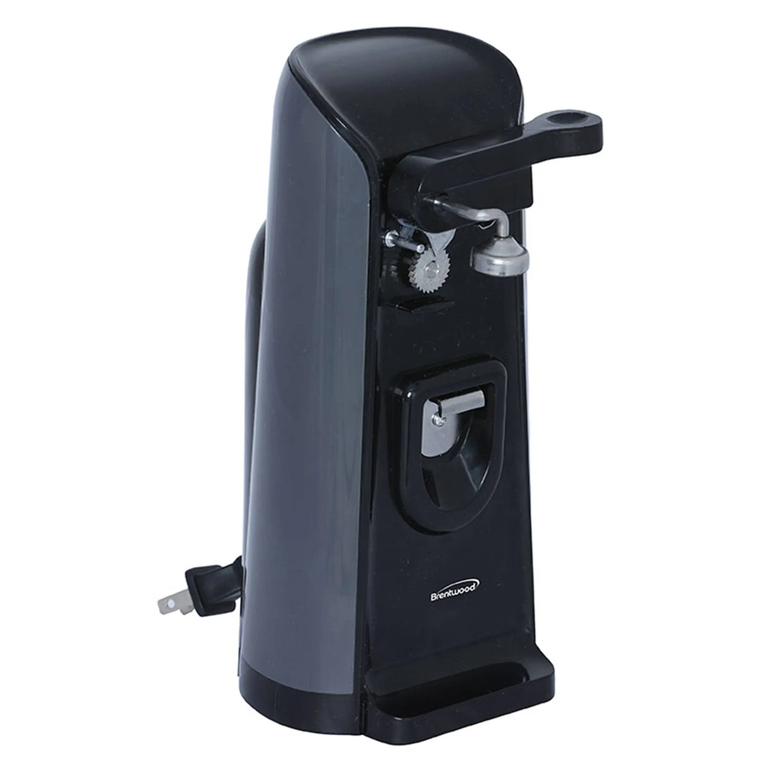 Brentwood Tall Electric Can Opener with Knife Sharpener & Bottle Opener