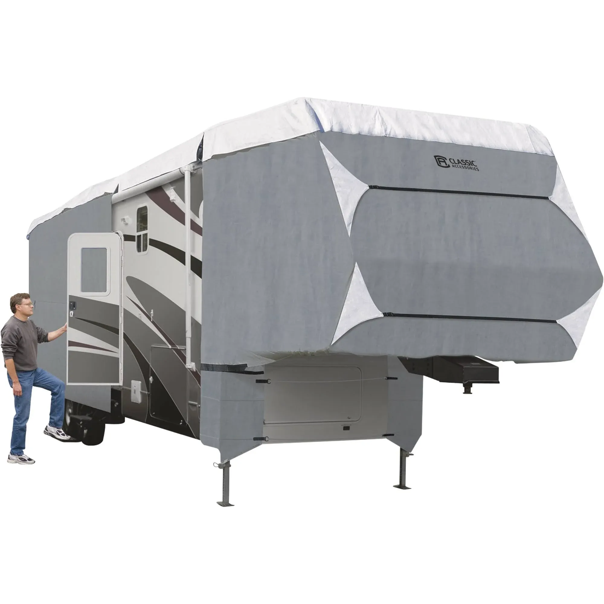 Classic Accessories 75063 Polypro 3 X Tall 5th Wheel Cover Grey 37&#039; - 41&#039;, 140&#034;