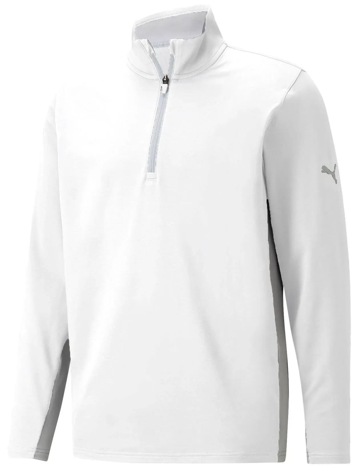 Puma Men's Gamer Golf Quarter-Zip, Bright White