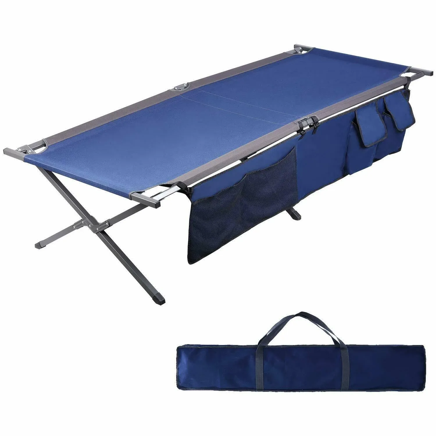 PORTAL 83&#034; XL Heavy Duty Folding Portable Camping Cot Pack-Away Outdoor Fold