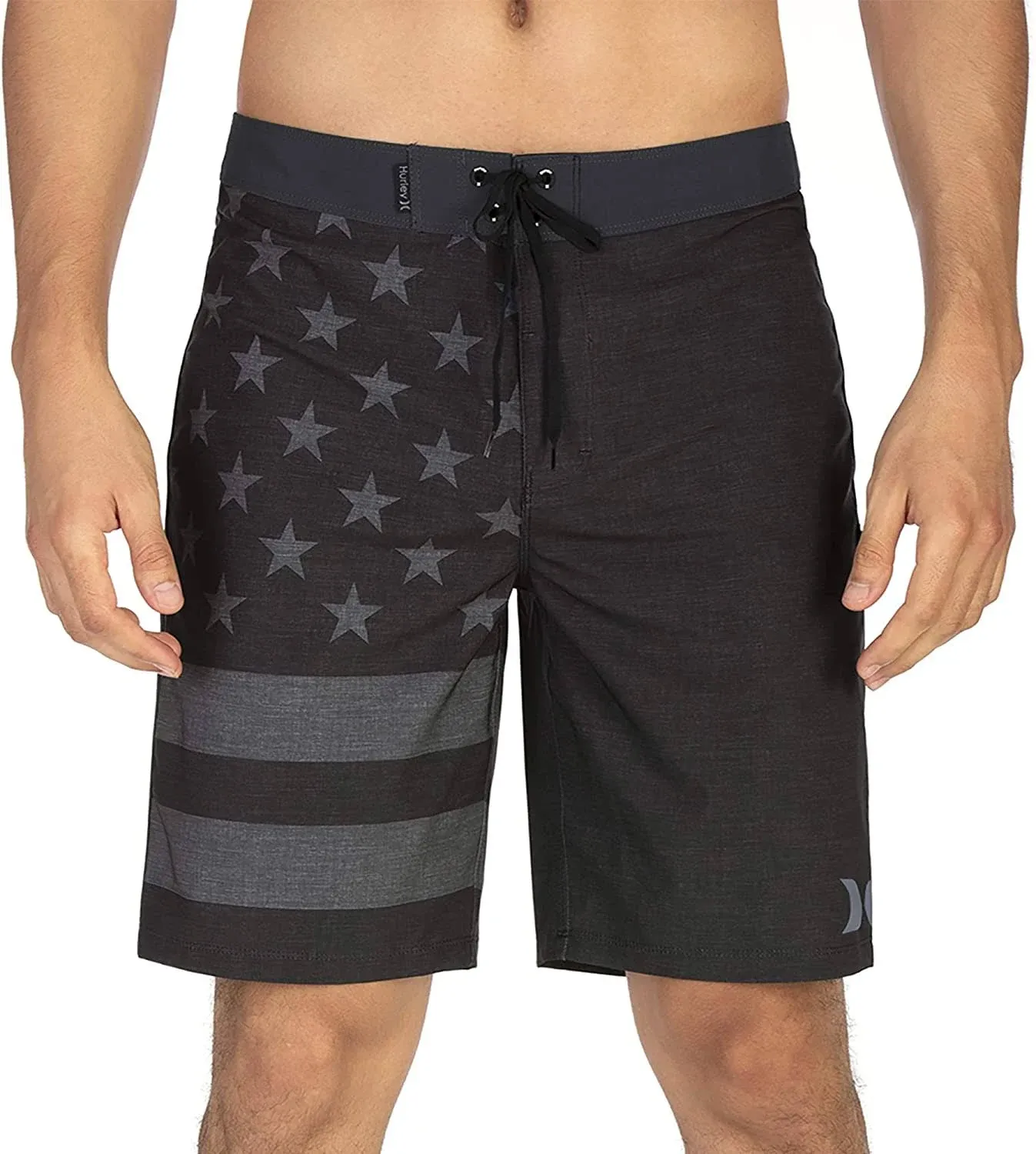 Hurley Men's Phantom-Patriots Cheers USA Flag 20"-Boardshorts