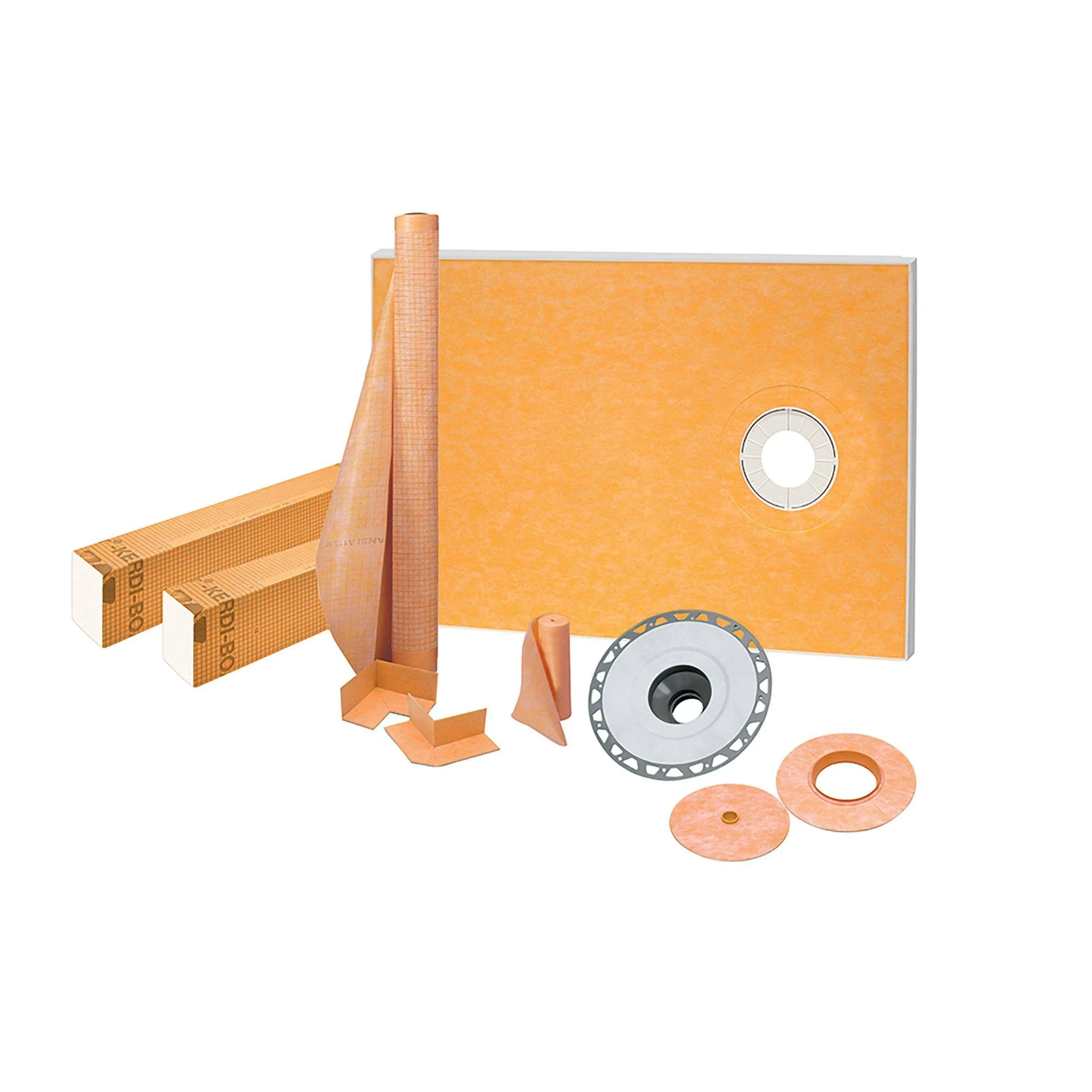 Kerdi-Shower-Kit 38" x 60" Offset PVC Flange 2"