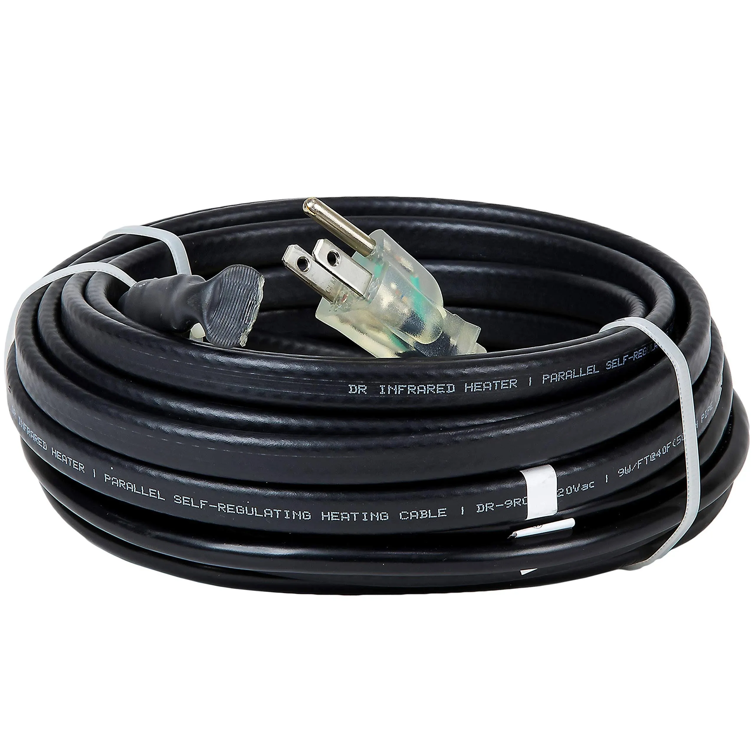 Dr. Heater 100-ft 1200W Self-Regulating Heating Cable w/ Thermostat, 120V (Dr. Heater DR-9RC1100) | HomElectrical.com