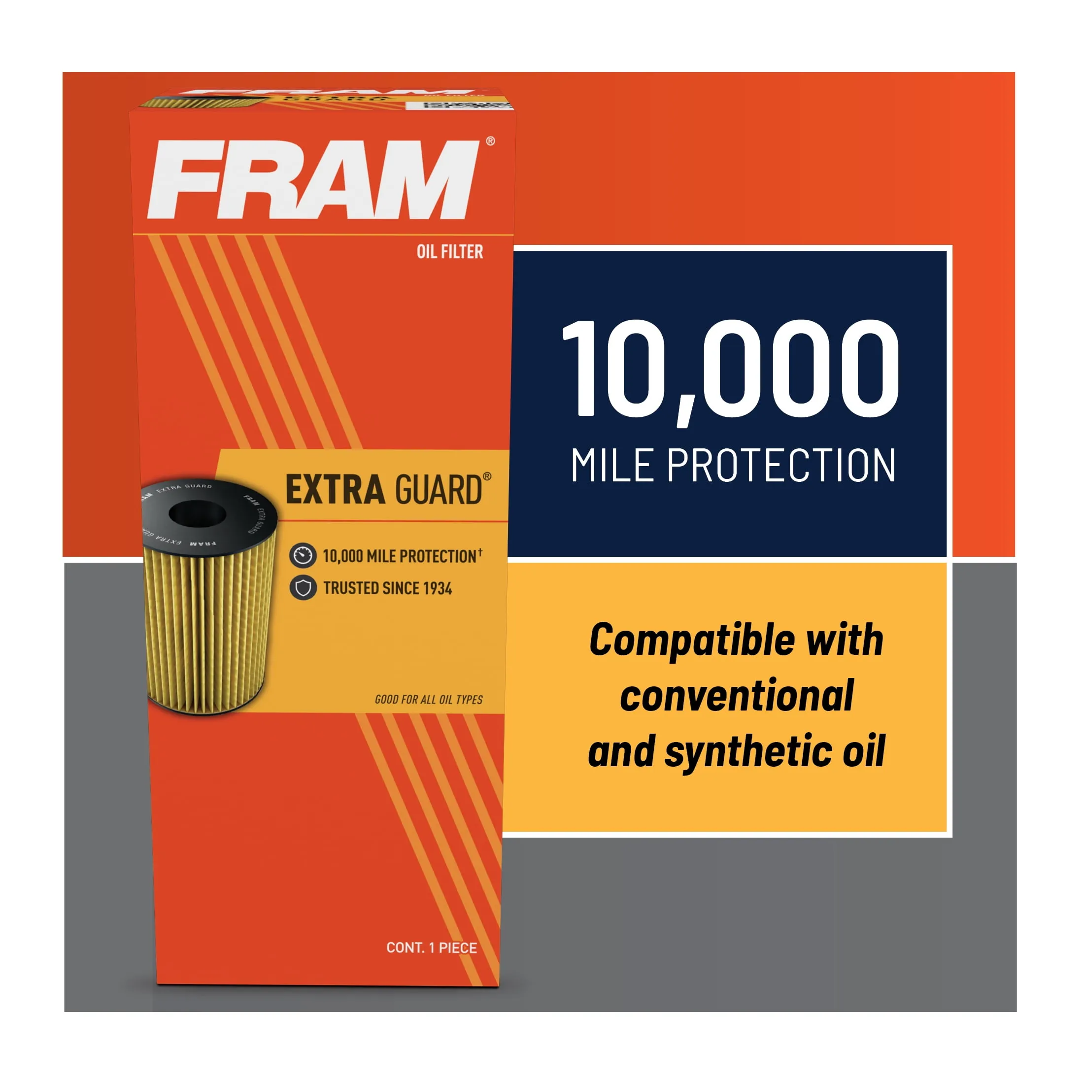 FRAM, CH10075, Oil Filter 16-06 Fits BMW 16-07 BMW TRUCK