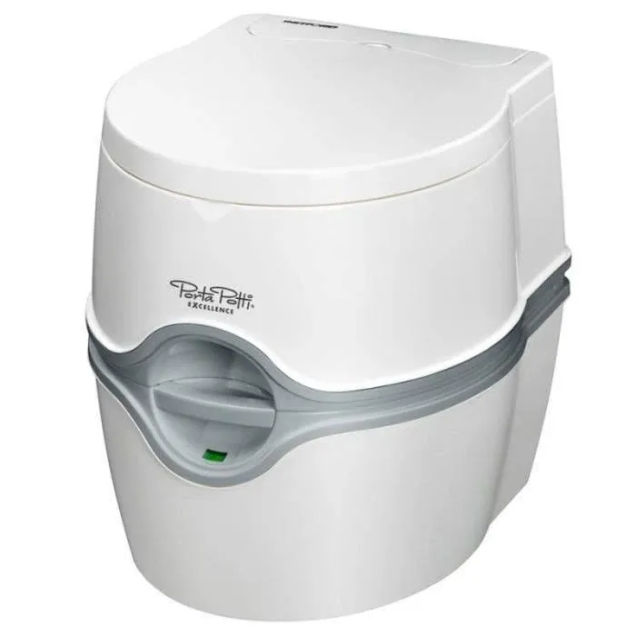 RV Camping & Boat Sanitary Portable Toilet PORTA POTTI 4 Gal Fresh 5.5 Gal Waste