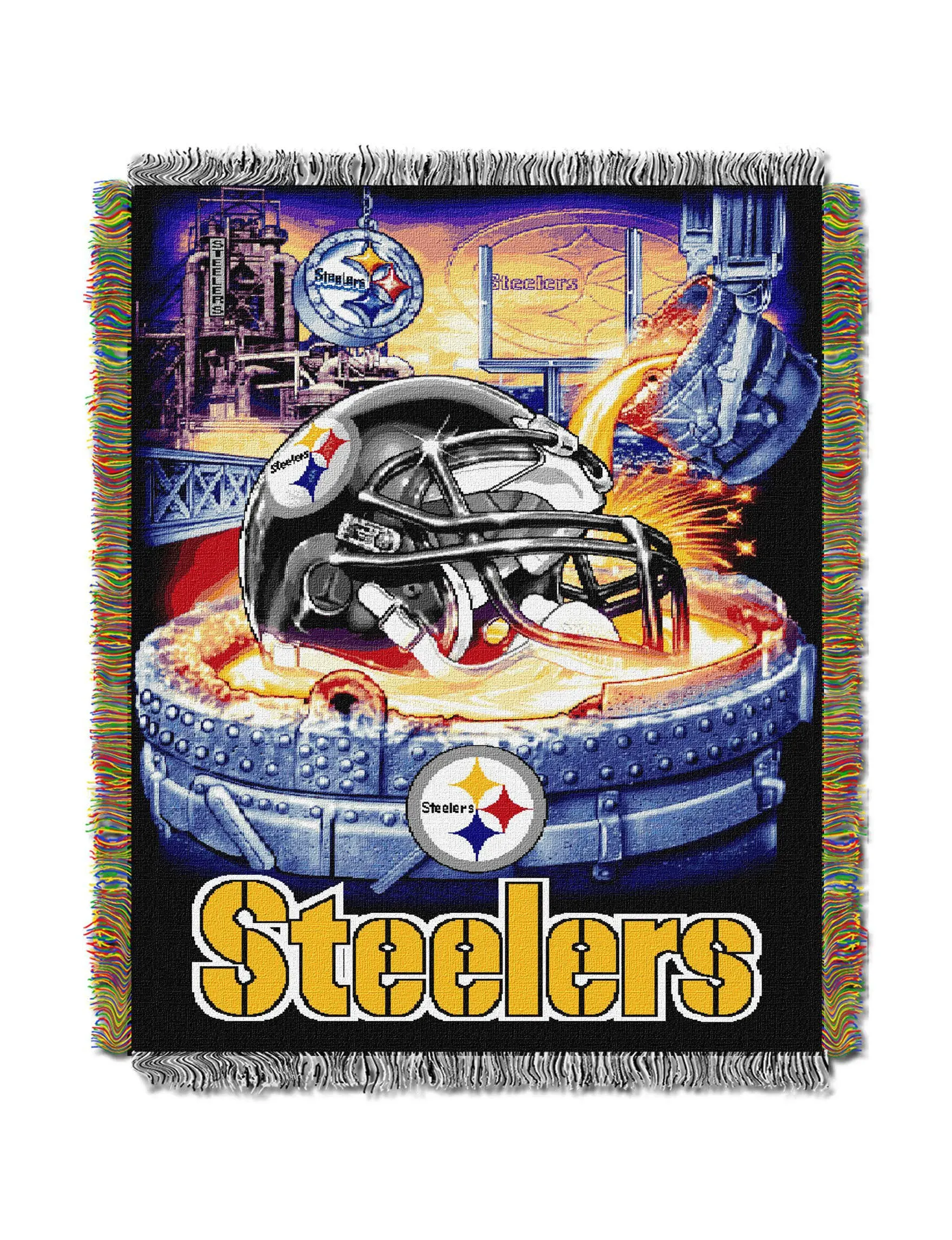 Pittsburgh Steelers NFL Home Field Advantage Woven Tapestry Throw