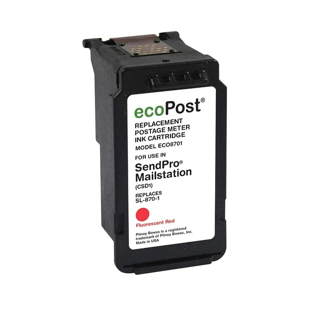 ecoPost Brand Remanufactured Postage Meter Cartridge for Pitney Bowes SL-870-1 |