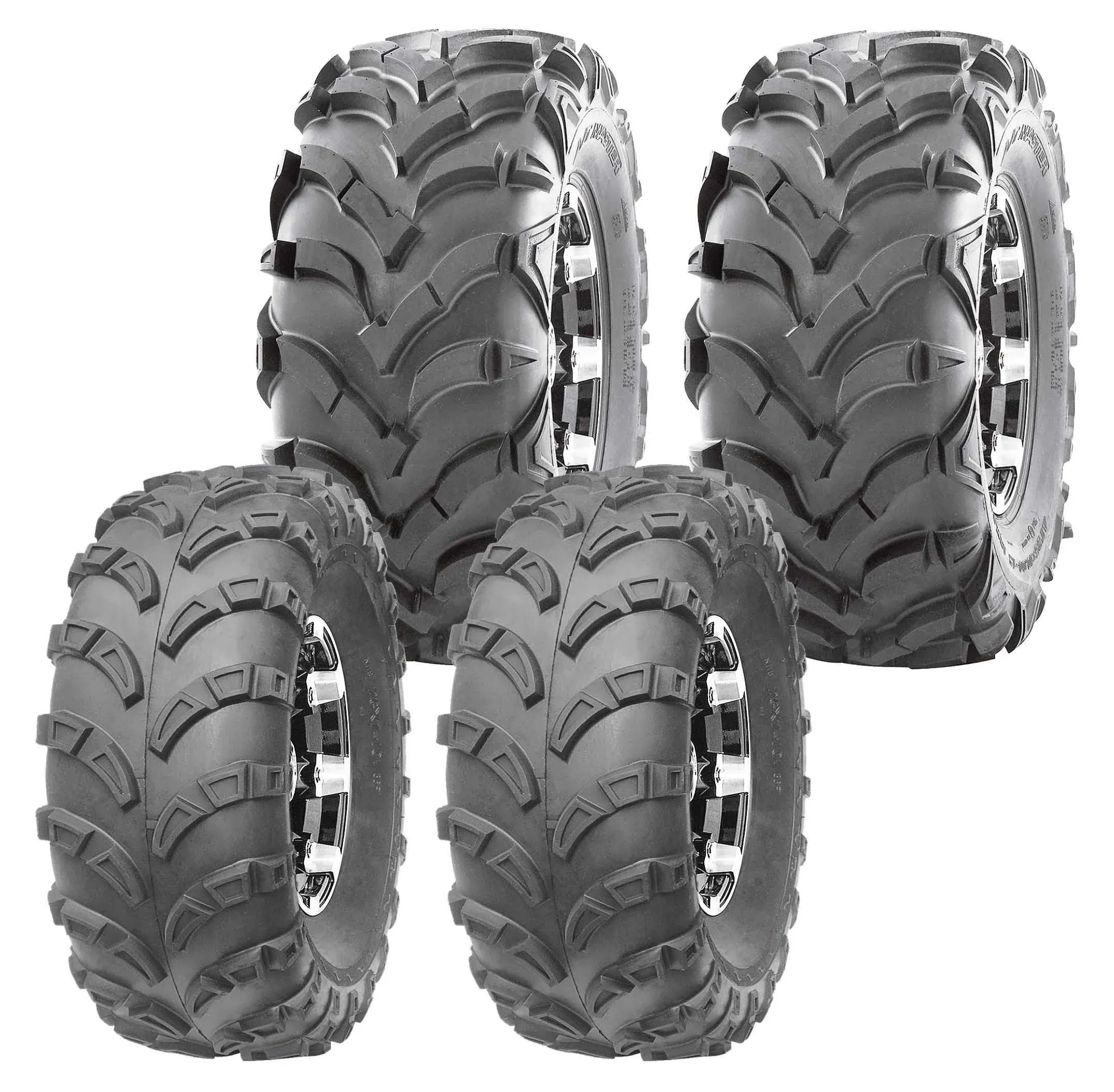 WANDA ATV Tires 23x7-10 23x7x10 Front & 24x11-10 24x11x10 Rear 6PR [Set 4]