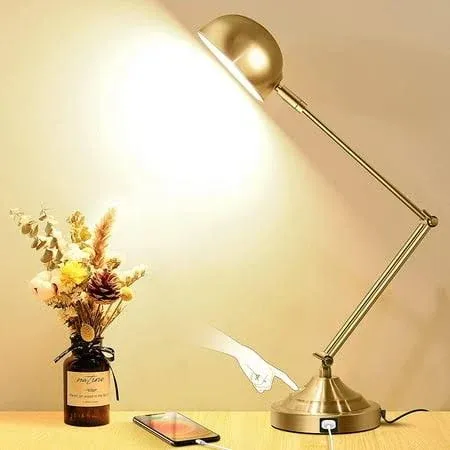 Architect Gold Dimmable Desk Lamp