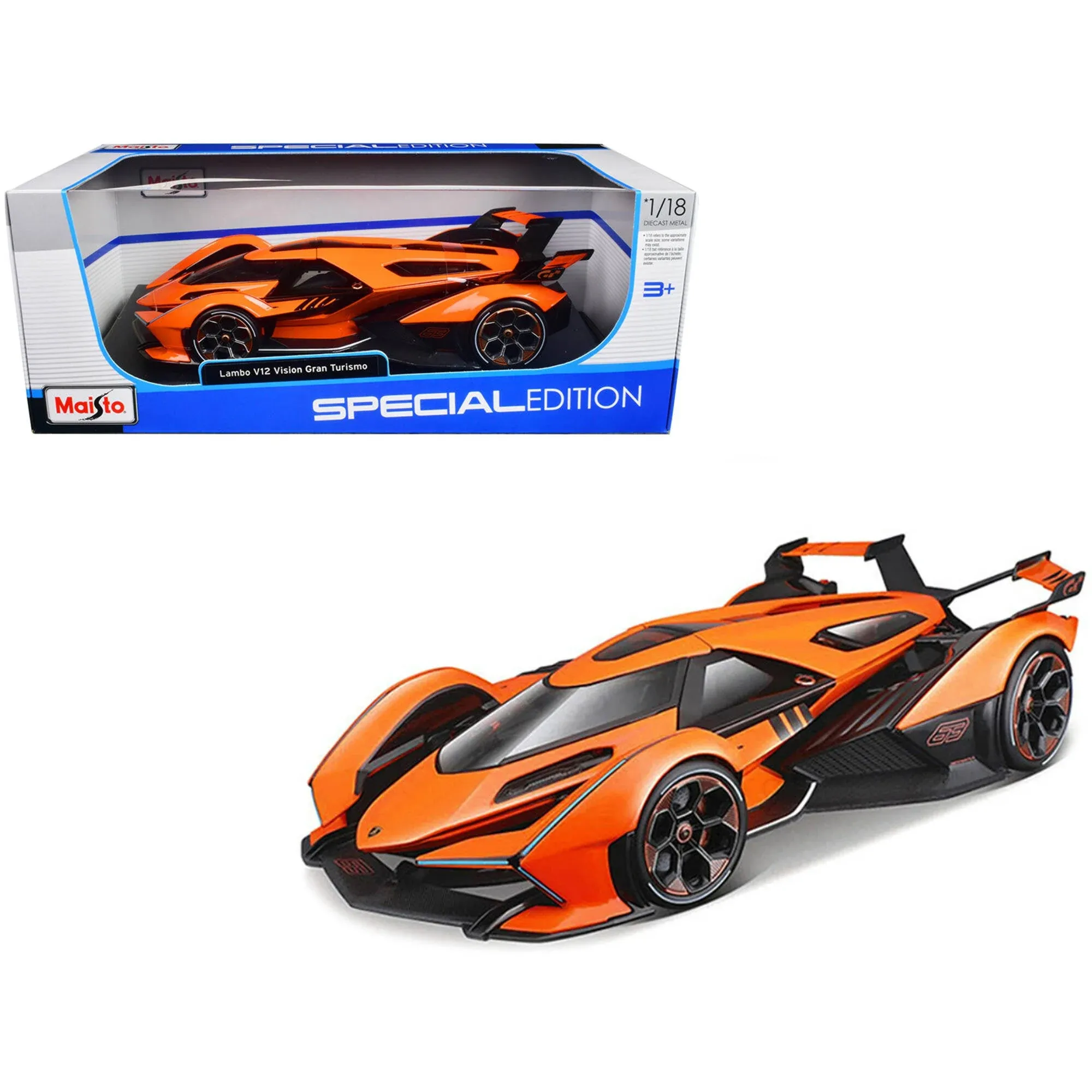 Maisto 31454or Lamborghini V12 Vision Gran Turismo Metallic Special Edition 1-18 ...