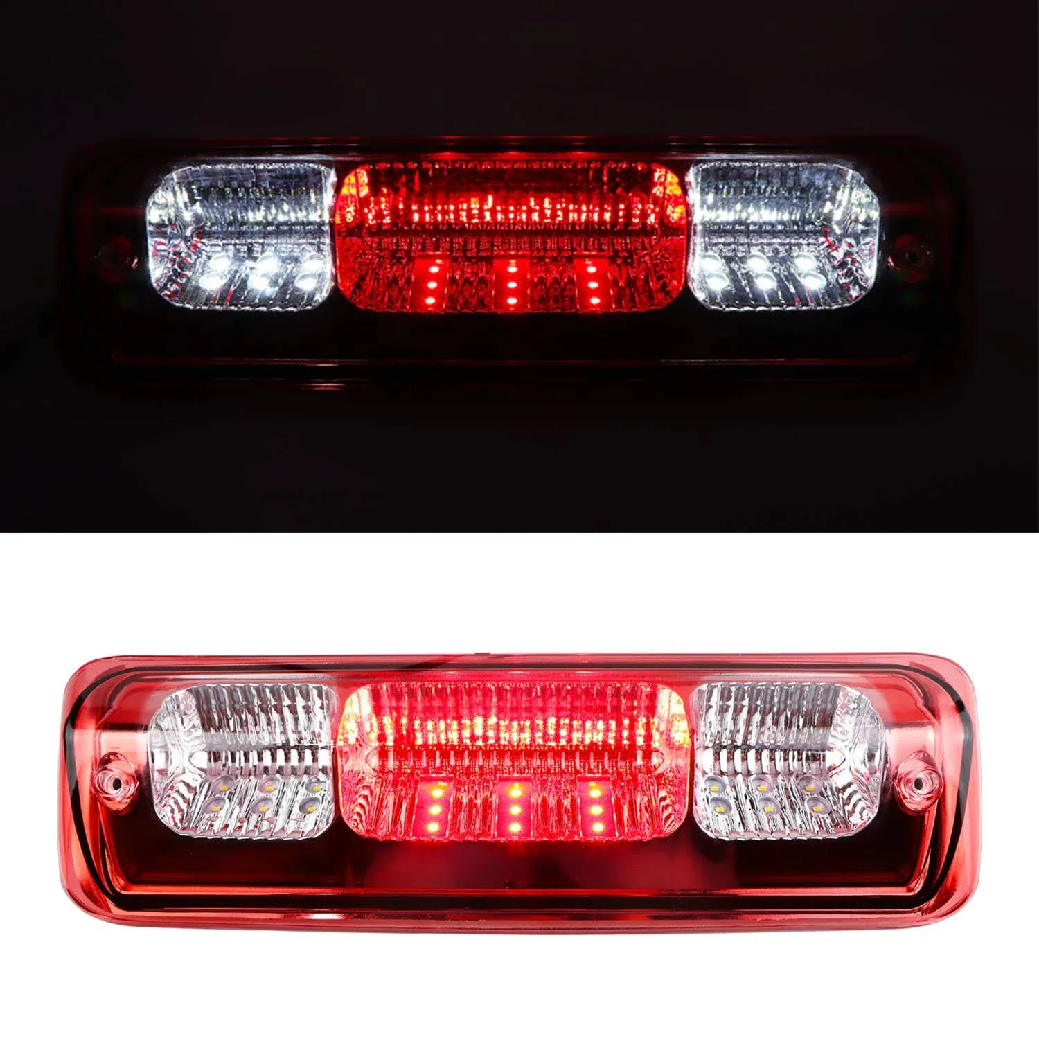 3rd Third Brake Light Tail Rear Cargo Lamp Waterproof Red Lens Center High Mo...