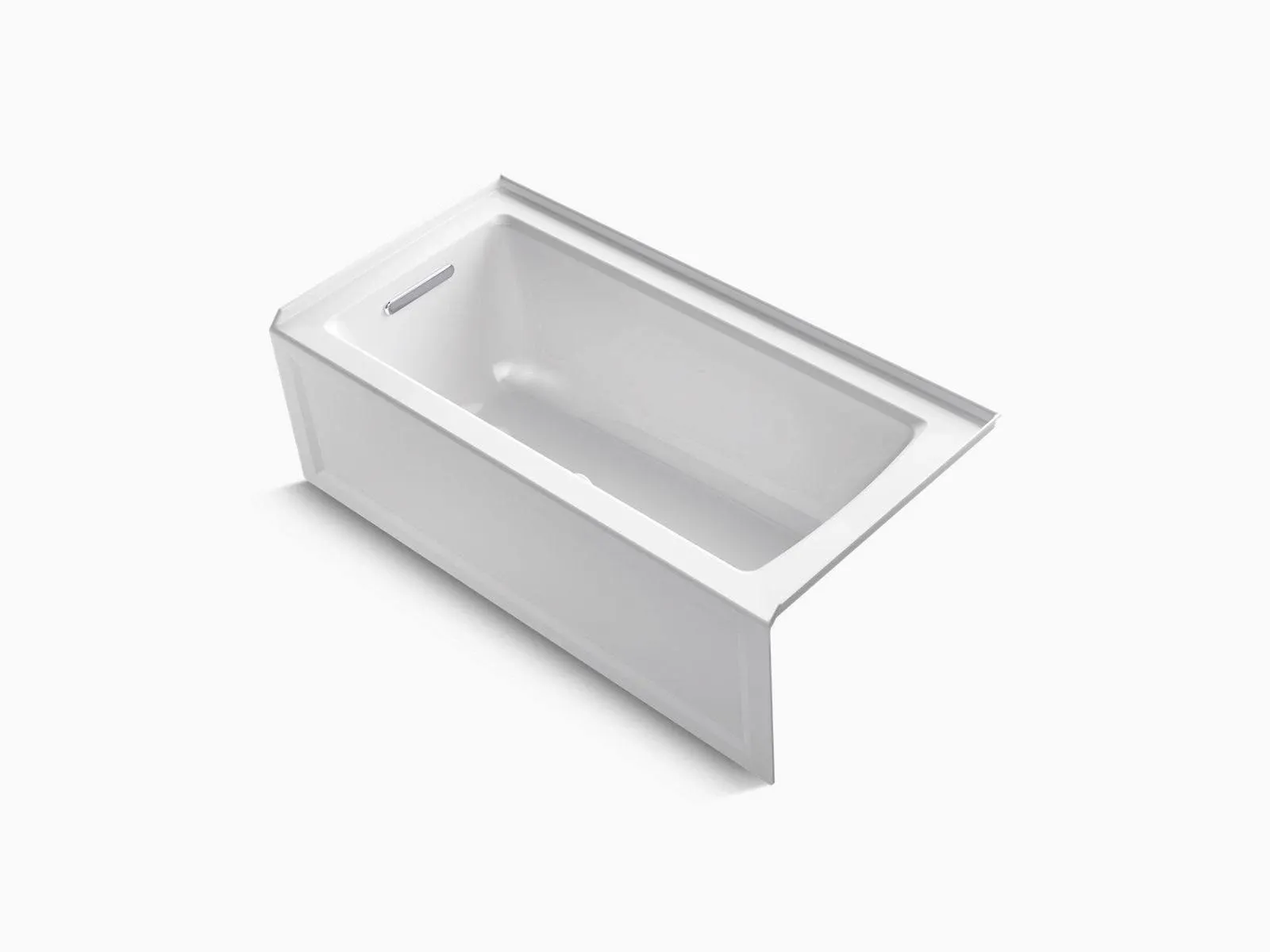 Archer 60 in. x 30 in. Soaking Bathtub with Left-Hand Drain in White