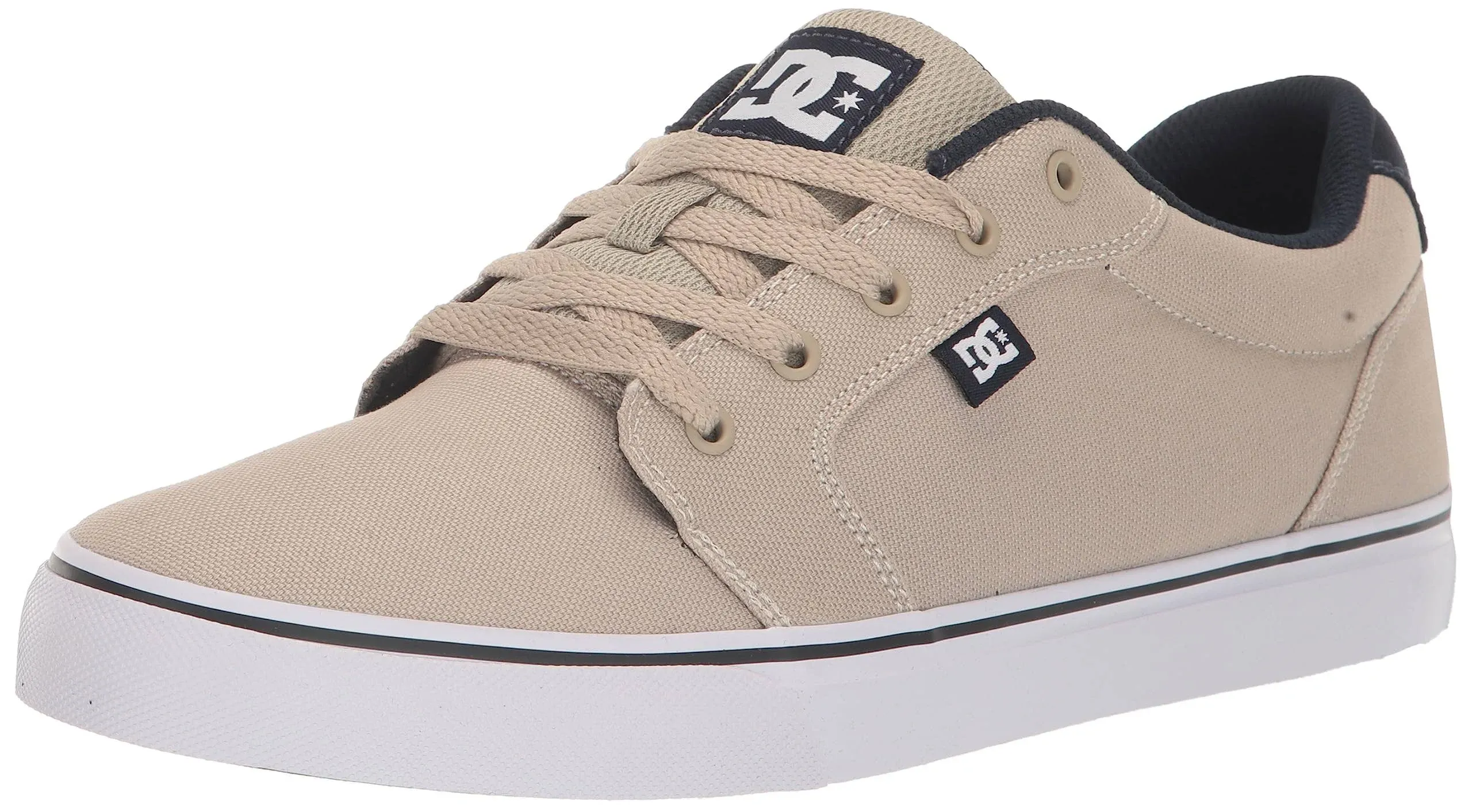 DC Anvil TX Men's Skate Shoes Light Brown/White : 10.5 D - Medium