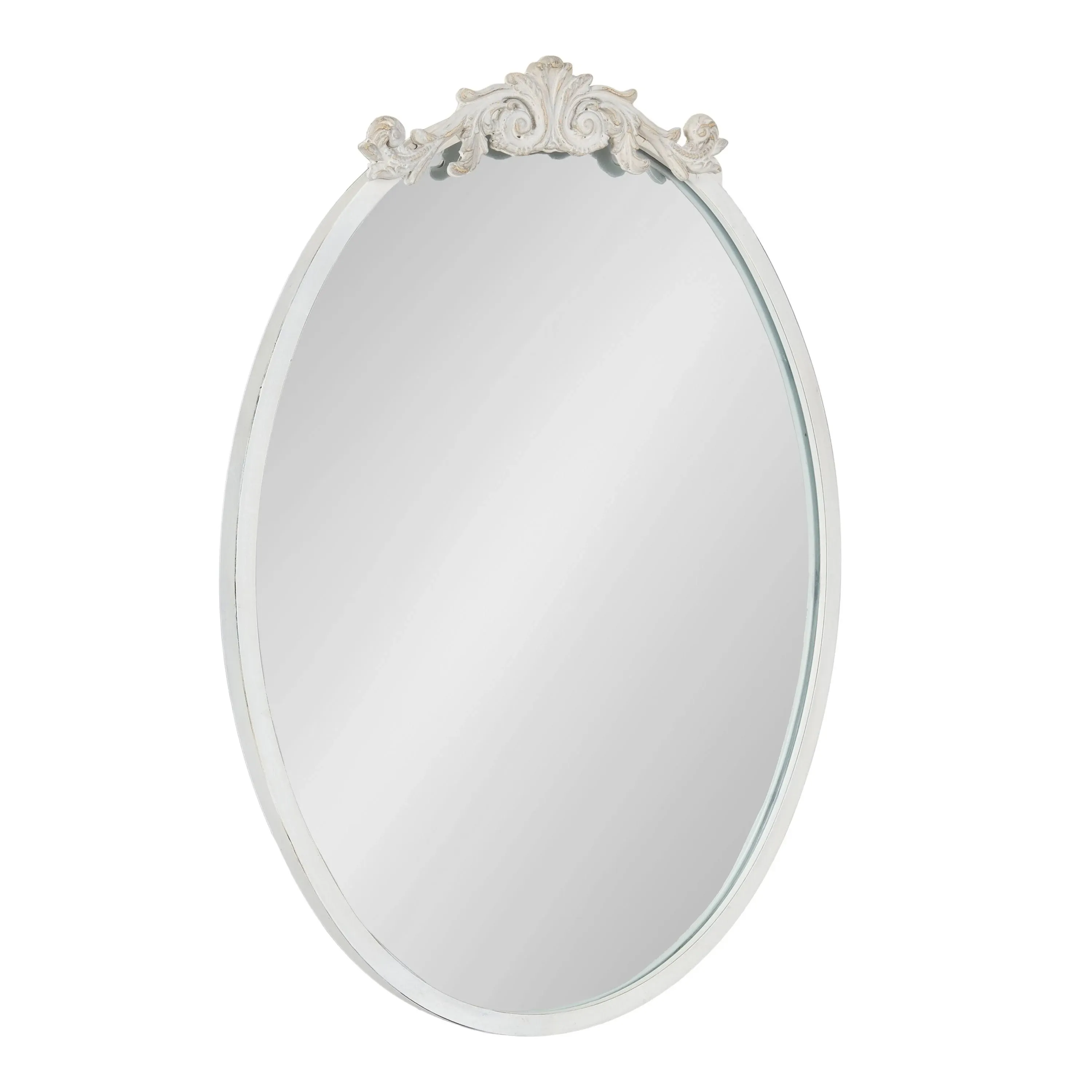 Kate and Laurel Novella Glam Ornate Mirror, 18x30, Gold, Traditional Baroque Inspired Wall Decor