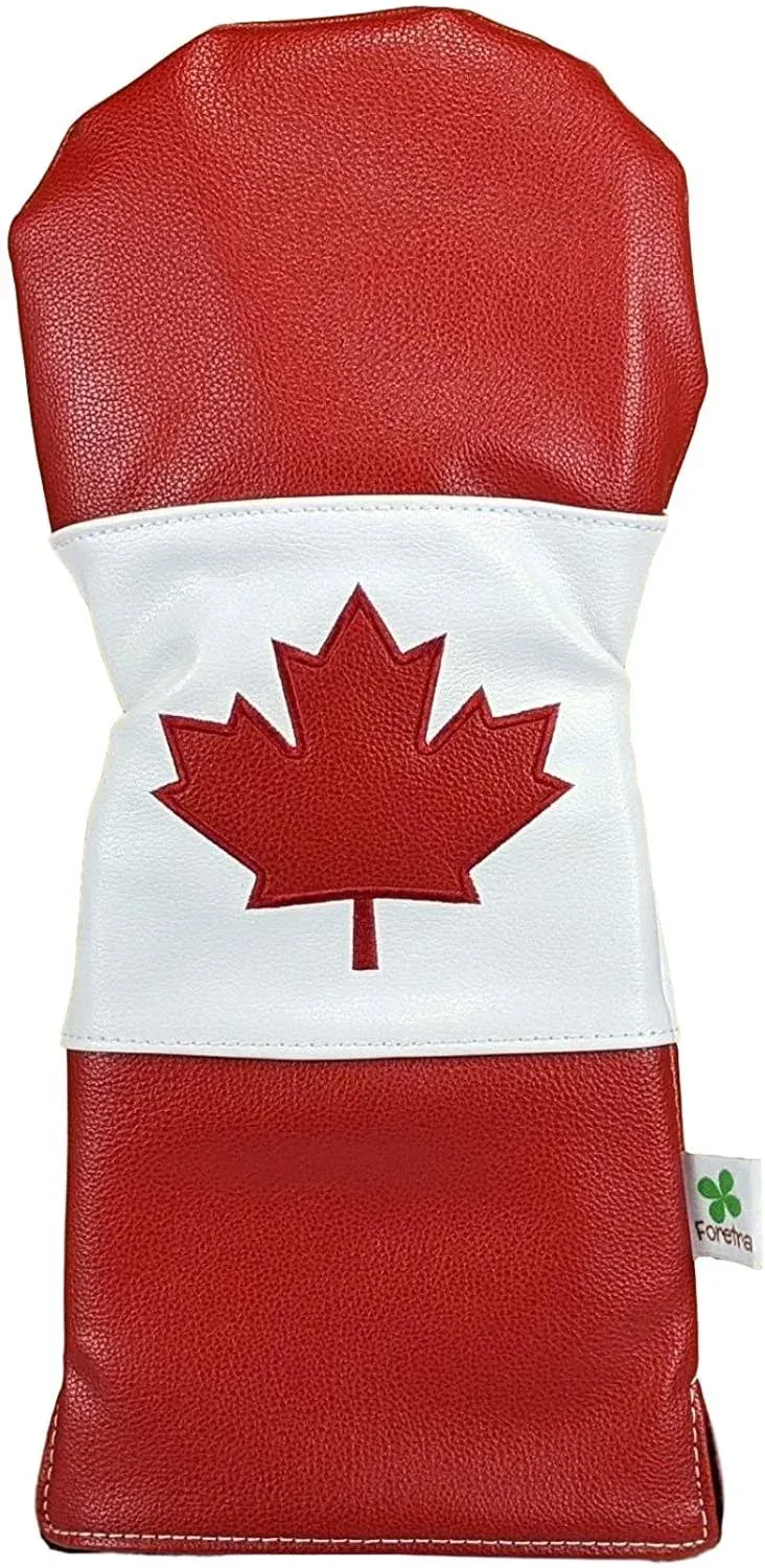 Foretra - Limited Edition Canada Flag Driver Head Cover - Tour Quality Golf Club Cover - Style and Customize Your Golf Bag