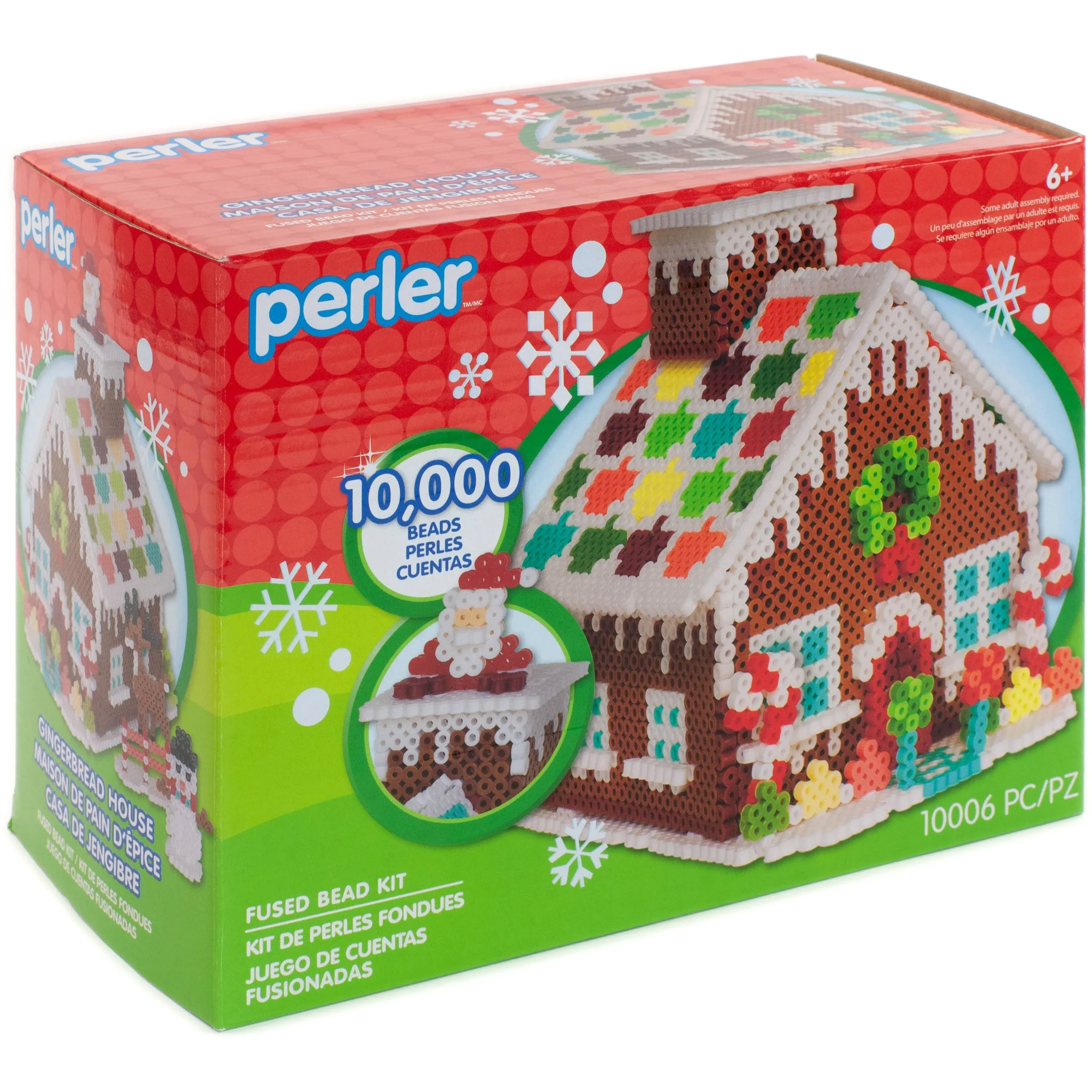 Perler Gingerbread House Fused Bead Kit