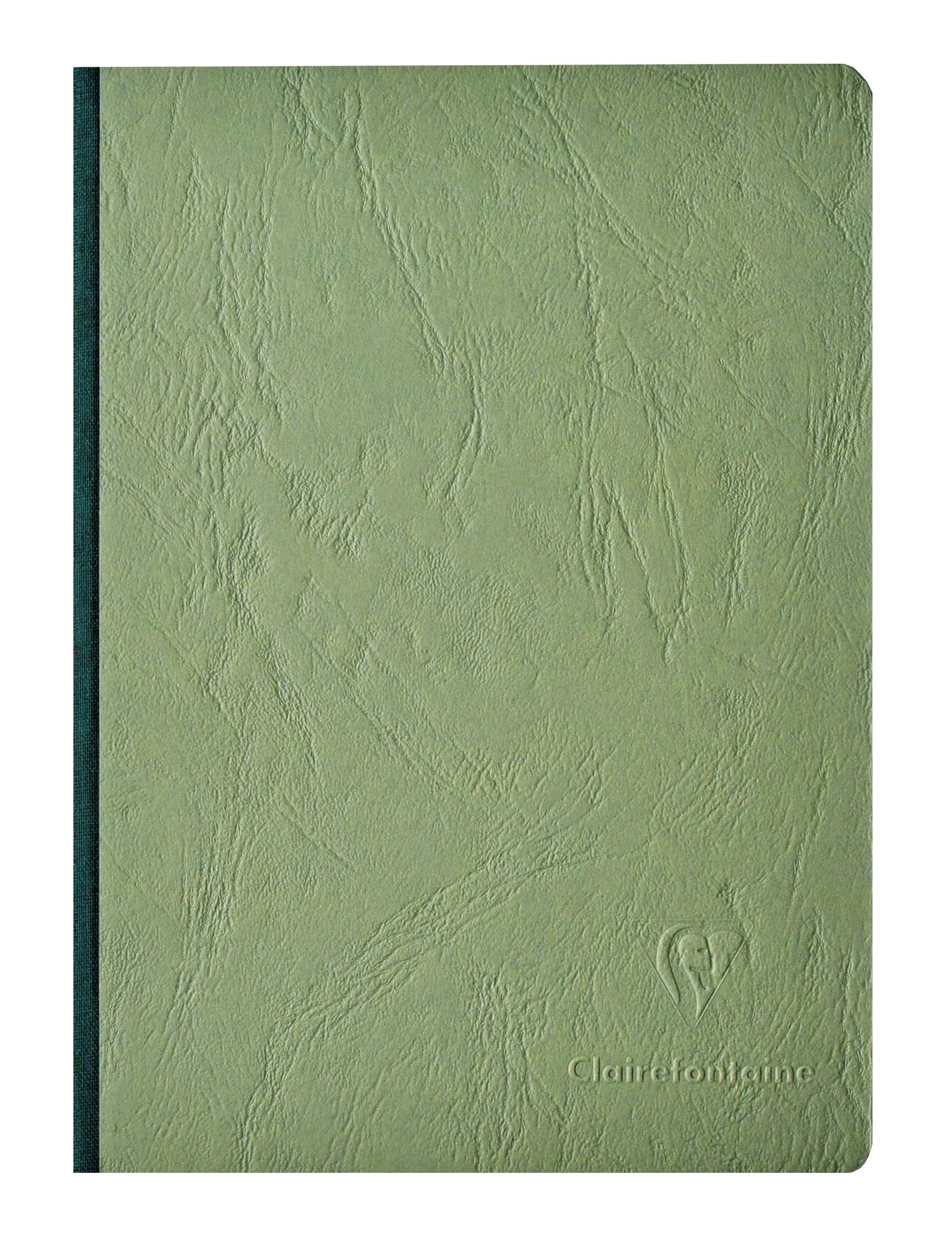 Clairefontaine Basic Large Clothbound Notebook (6 x 8.25) Green 192 Pages