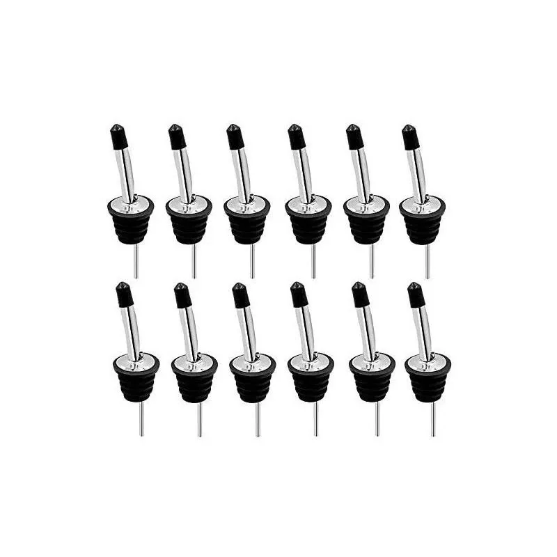 24 Pack Liquor Pour Spouts Set Stainless Steel Bottle Spout And Liquor Pourers D